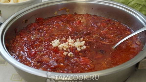 борщ с черносливом