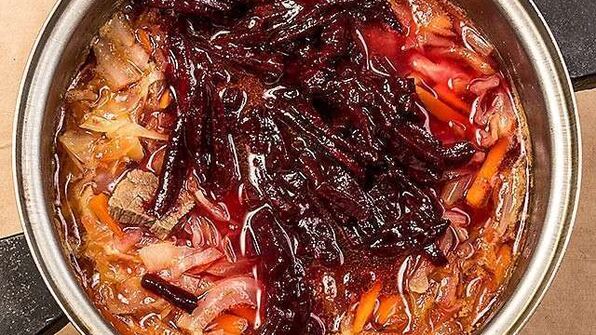 борщ с чесноком