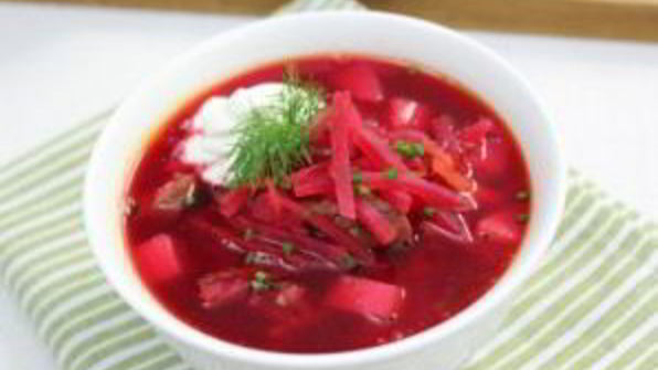 борщ с говядиной