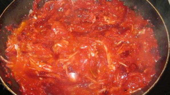 борщ с грибами