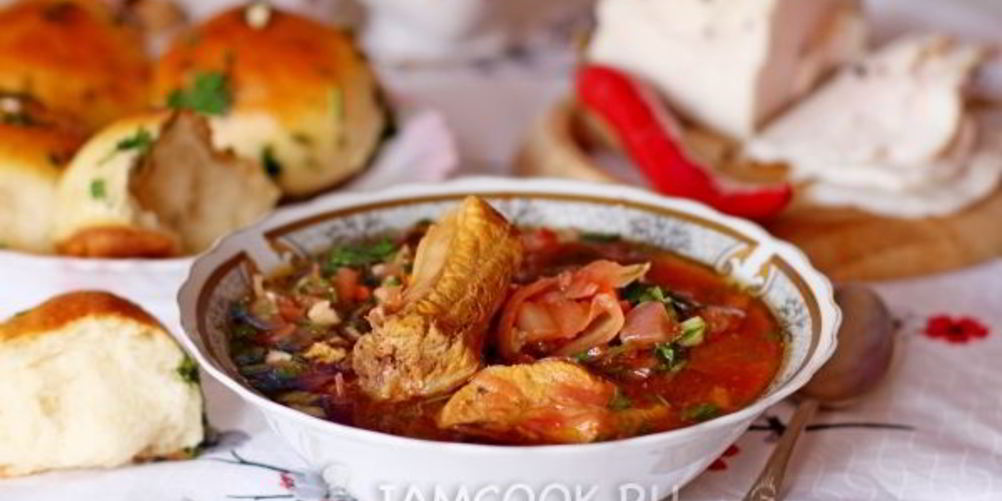 Рецепт борщ с кислой капустой в мультиварке