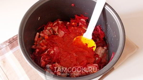 борщ с кислой капустой в мультиварке