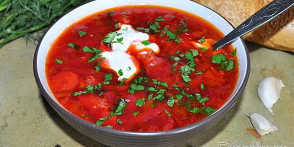 Рецепт борщ с копчеными ребрышками