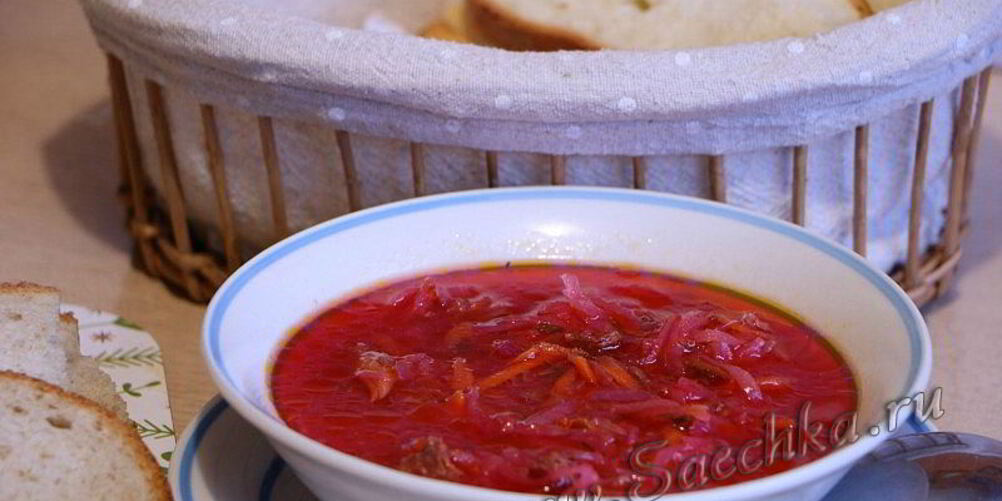 Рецепт борщ с квашеной капустой