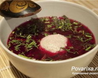 Борщ с огурцами