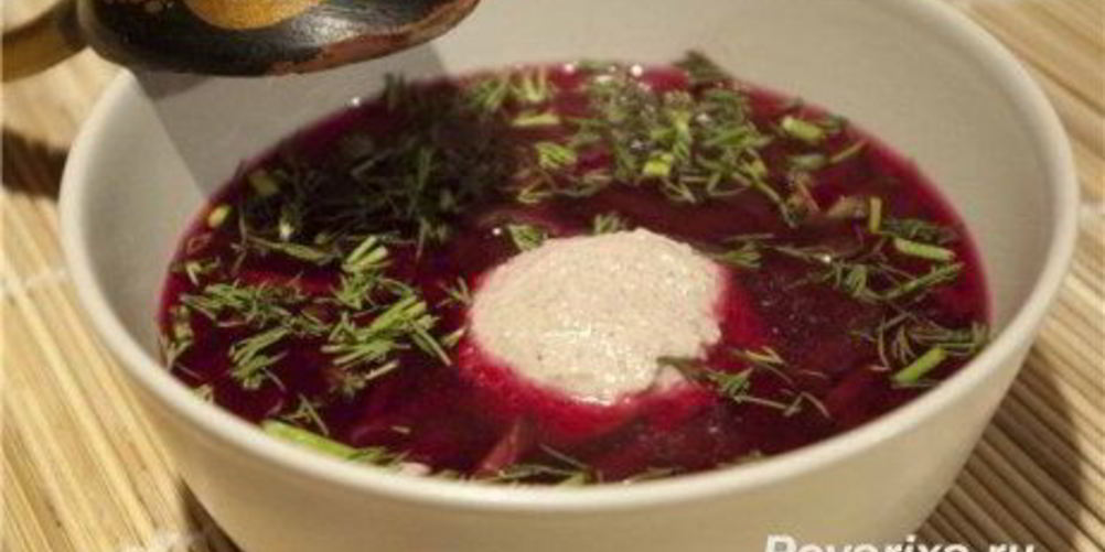 Рецепт борщ с огурцами