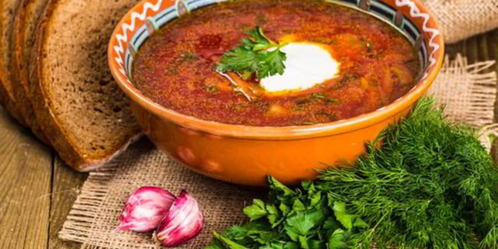 Рецепт борщ с салом