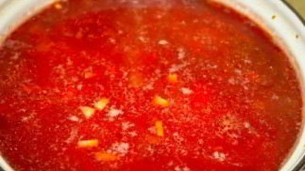 борщ с сосисками