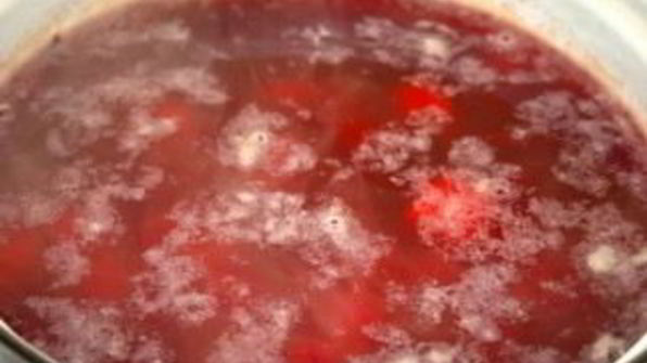 борщ с сосисками