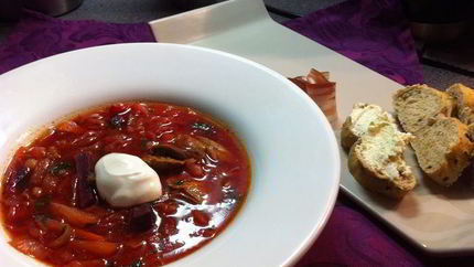 Борщ с уткой