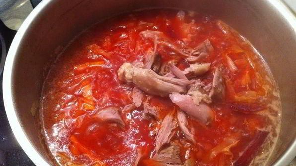 борщ с уткой