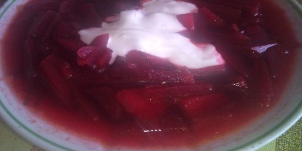 Рецепт борщ с вареной свеклой