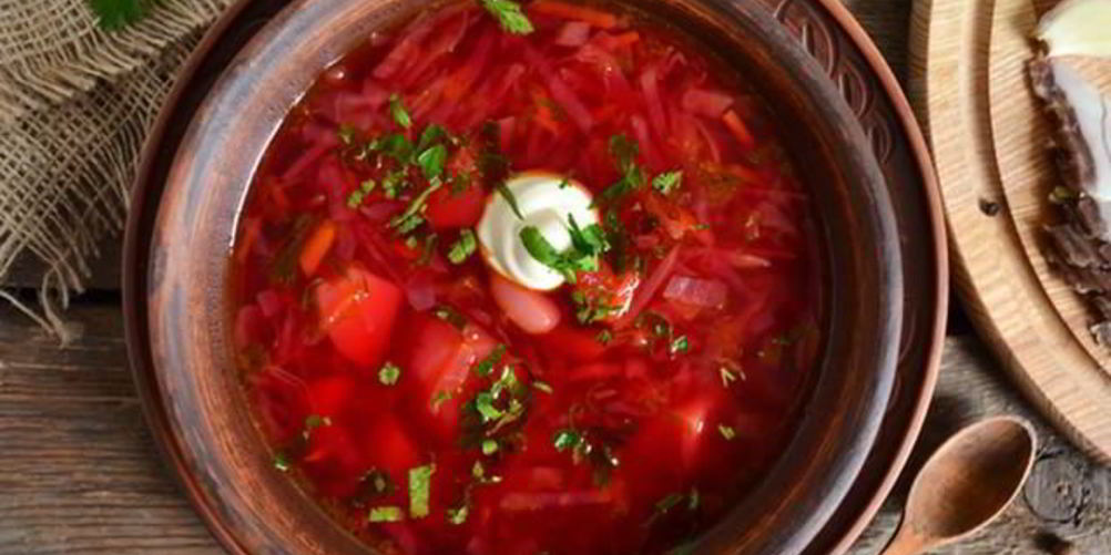 Рецепт борщ со шкварками