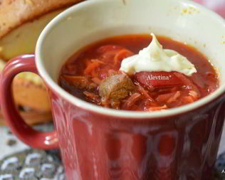 Борщ со сладким перцем