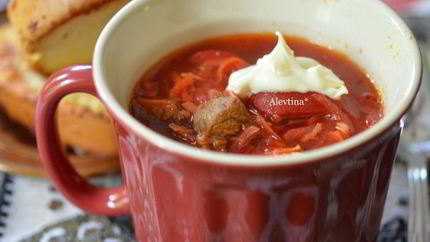 Борщ со сладким перцем