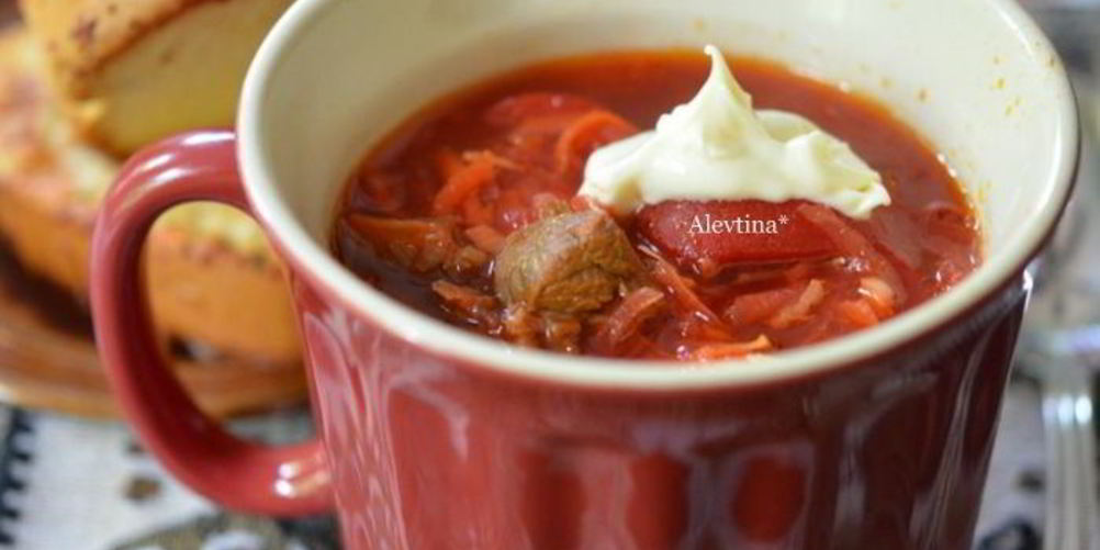 Рецепт борщ со сладким перцем