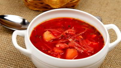 Борщ со свежими помидорами