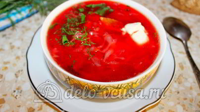 Борщ со свининой