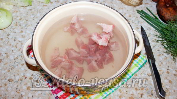 борщ со свининой