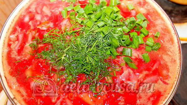 борщ со свининой