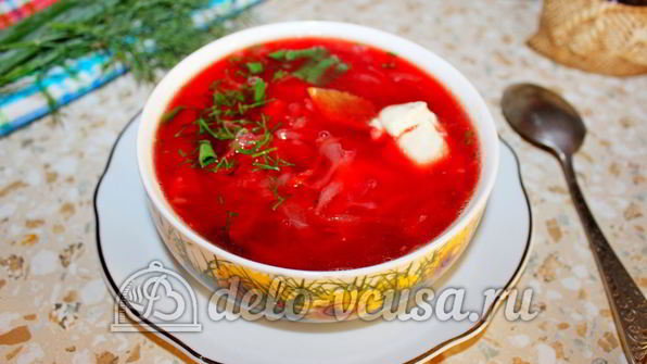 борщ со свининой