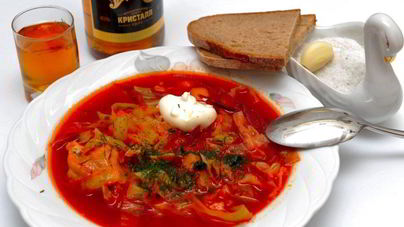 Борщ свекольный с капустой