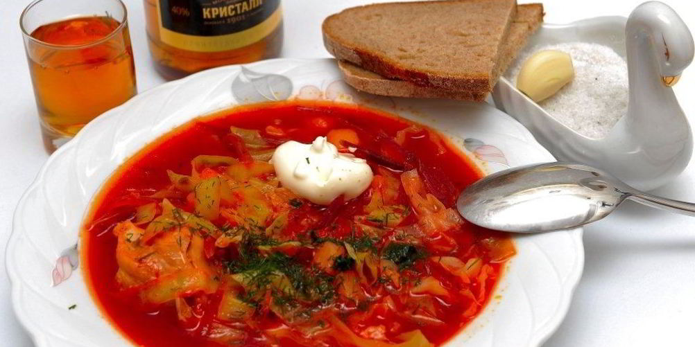 Рецепт борщ свекольный с капустой