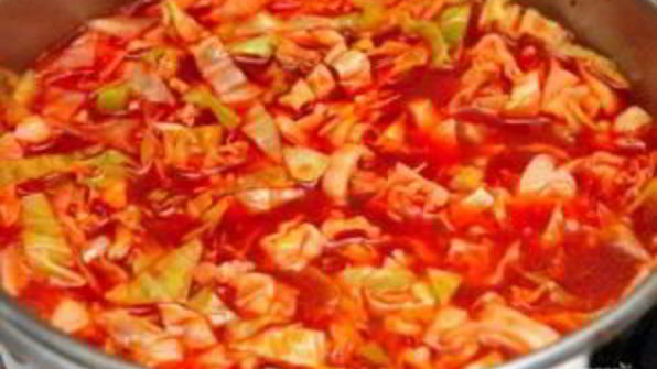 борщ свекольный с капустой