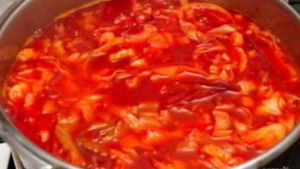 борщ свекольный с капустой