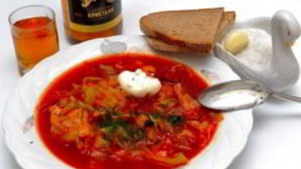 борщ свекольный с капустой