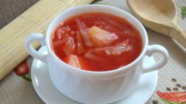 борщ вегетарианский диетический