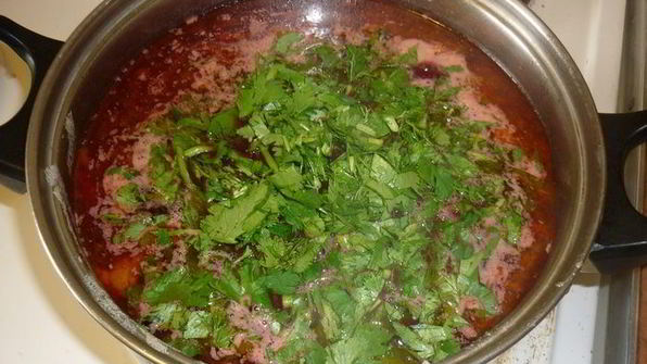 борщ-экспромпт без капусты