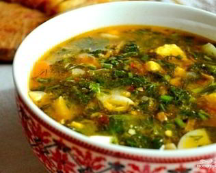 Борщ зеленый со щавелем