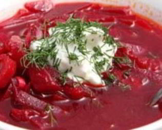 Холодный борщ без мяса Ставропольский