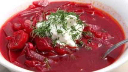 Холодный борщ без мяса Ставропольский