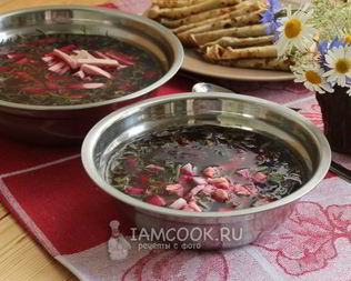 Холодный борщ из свеклы