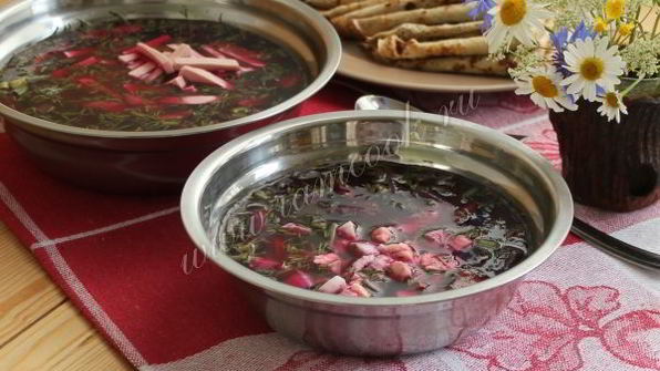 холодный борщ из свеклы