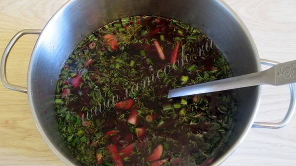 холодный борщ из свеклы