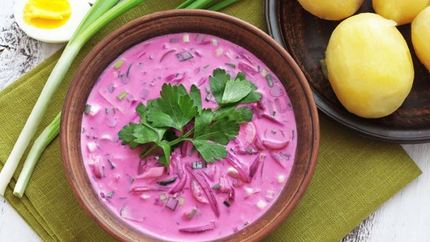 Холодный борщ на кефире