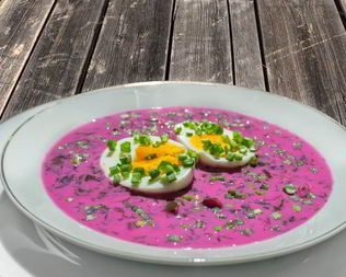 Классический холодный борщ