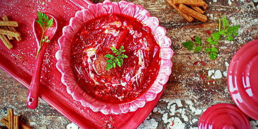 Рецепт красный борщ с фрикадельками