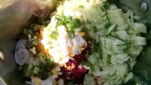 литовский холодный борщ