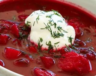 Настоящий украинский борщ с фасолью