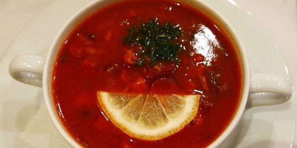 Рецепт настоящий украинский борщ с копченым салом