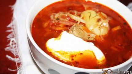 Наваристый борщ с индейкой