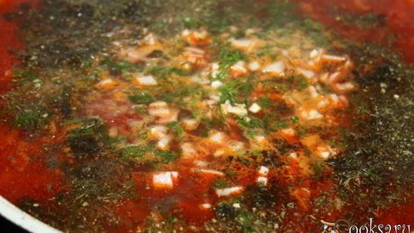 наваристый борщ с индейкой