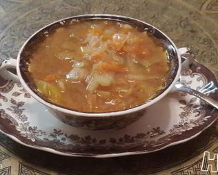 Осенний желтый борщ