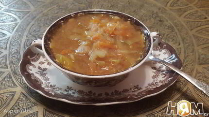 Осенний желтый борщ