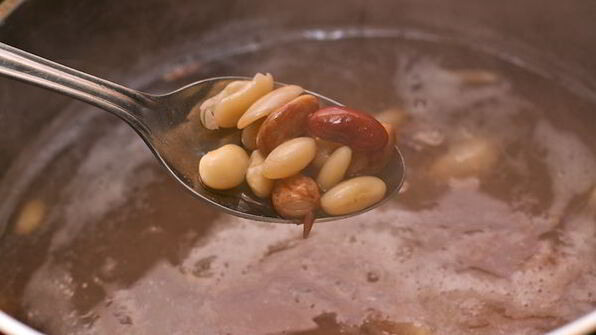 постный борщ с фасолью