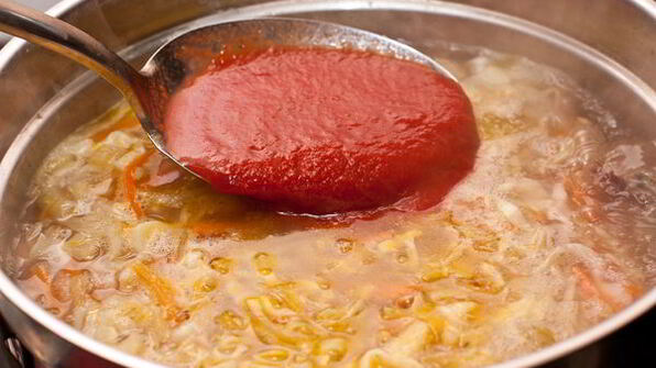 постный борщ с фасолью